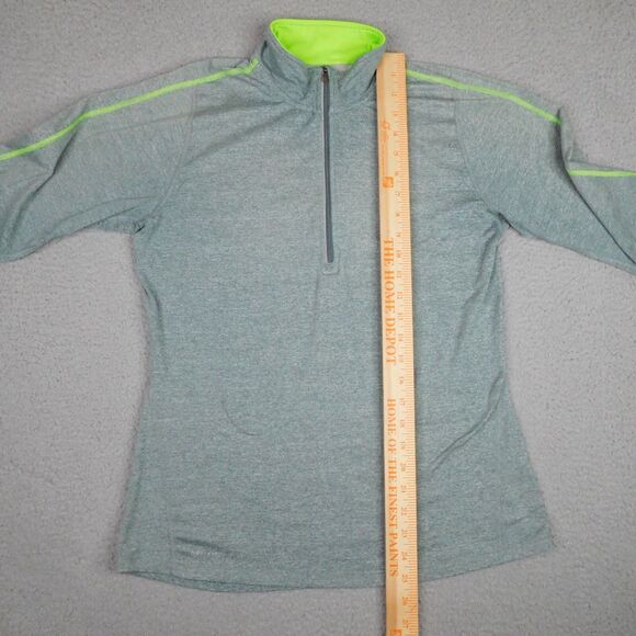 Nike Running Top Womens Medium Green 1/2 Zip Dri-Fit Element Pullover 481320-357 - Picture 12 of 14